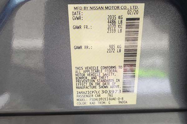 2020 Nissan LEAF SV