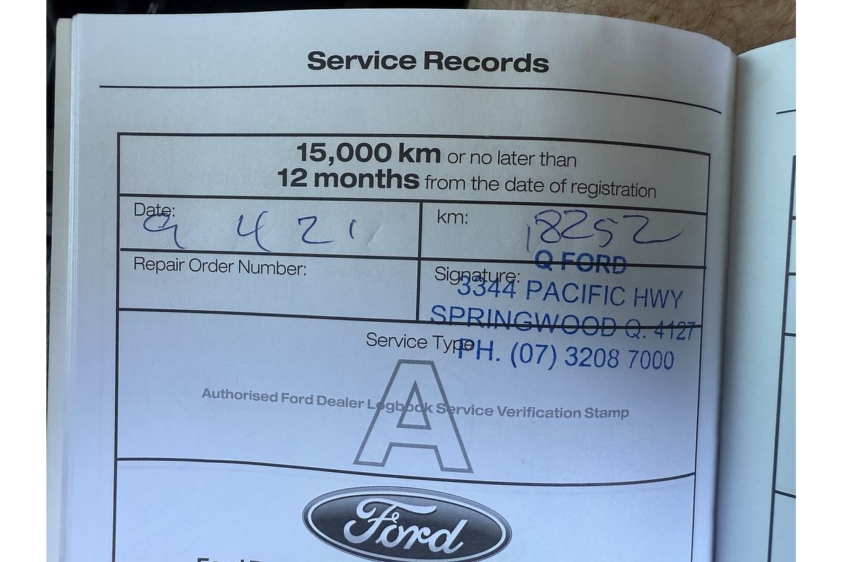 2020 Ford Ranger XL Hi-Rider PX MkIII Rear Wheel Drive 2.2L