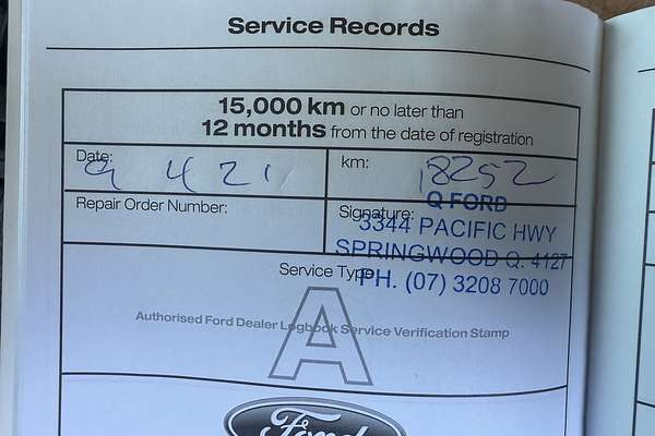 2020 Ford Ranger XL Hi-Rider PX MkIII Rear Wheel Drive 2.2L