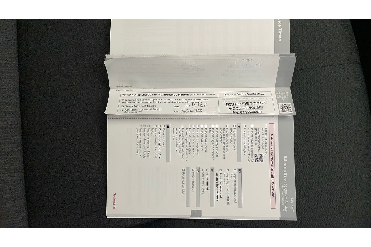 2018 Toyota Camry Ascent AXVH71R