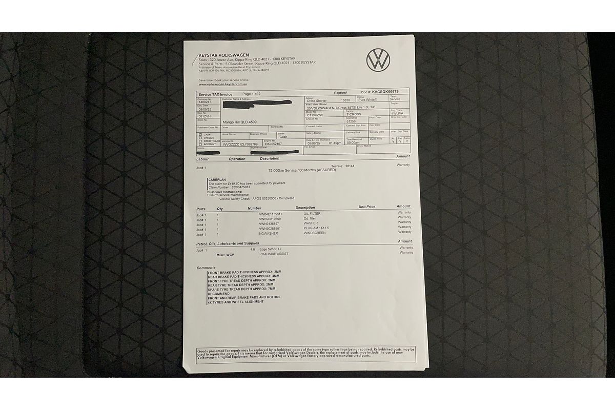 2020 Volkswagen T-Cross 85TSI Life C11