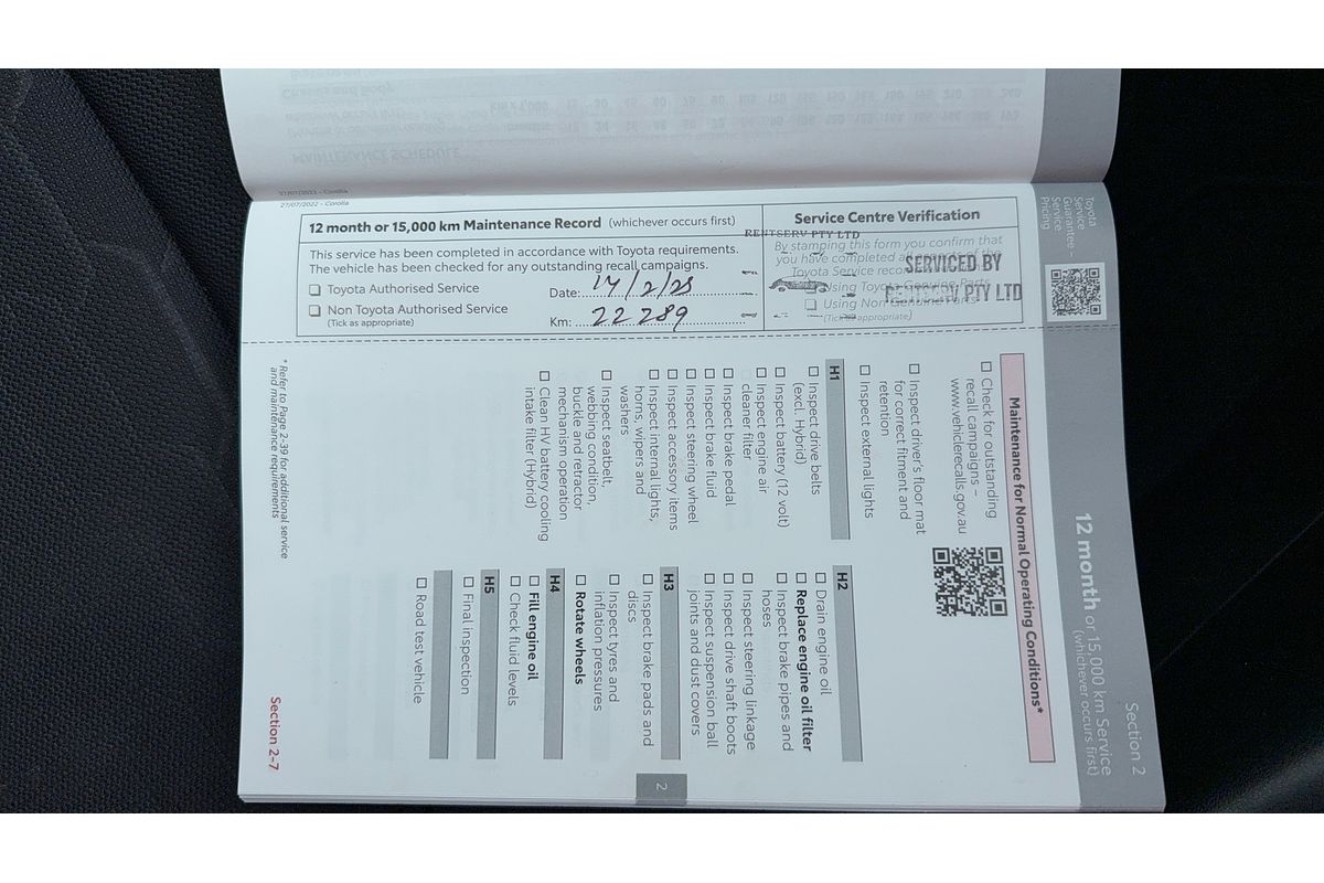 2024 Toyota Corolla Ascent Sport MZEA12R