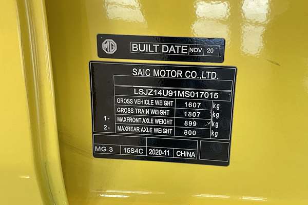 2020 MG MG3 Excite