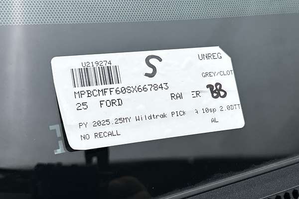 2025 Ford Ranger Wildtrak 4X4 2.0L