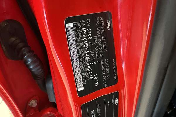 2021 Ford Ranger XL PX MkIII 4X4 3.2L