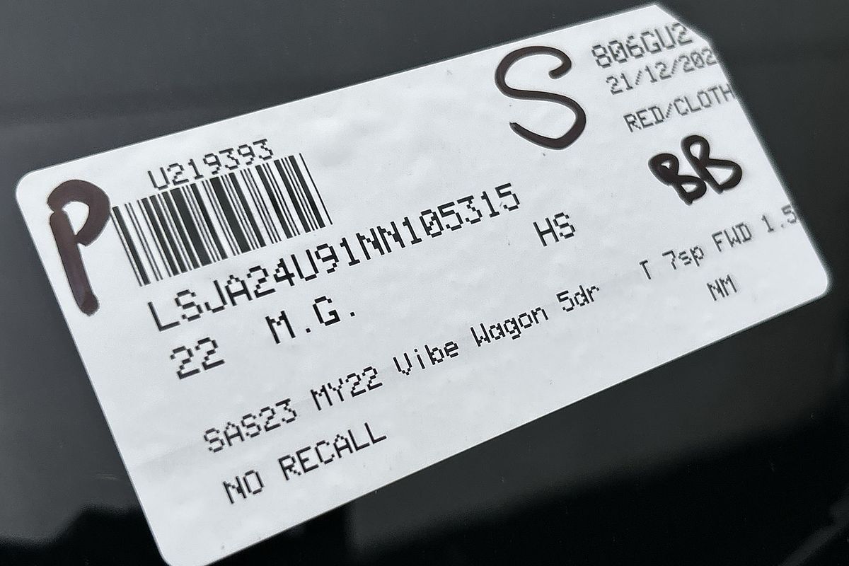 2022 MG HS Vibe SAS23