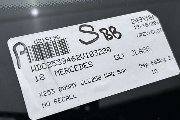 2018 Mercedes-Benz GLC-Class GLC250 X253