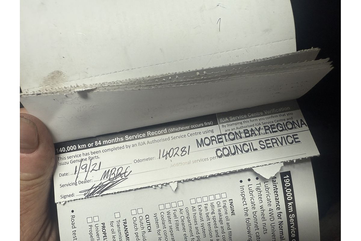 2015 Isuzu D-MAX SX High Ride Rear Wheel Drive