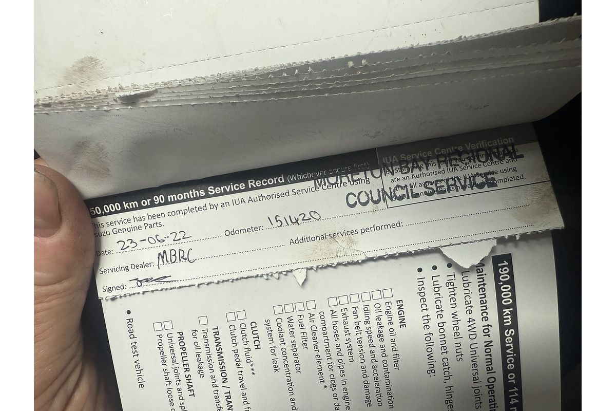 2015 Isuzu D-MAX SX High Ride Rear Wheel Drive