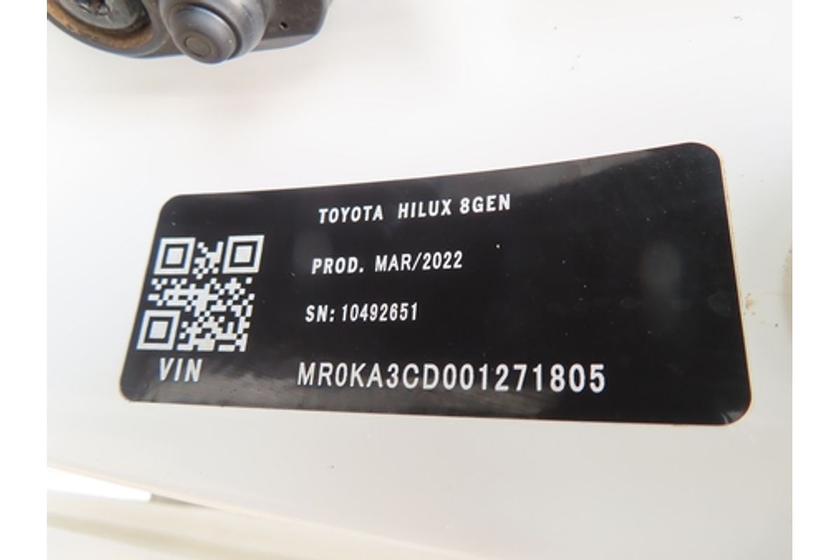 2022 Toyota Hilux SR GUN126R 4X4
