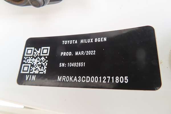 2022 Toyota Hilux SR GUN126R 4X4