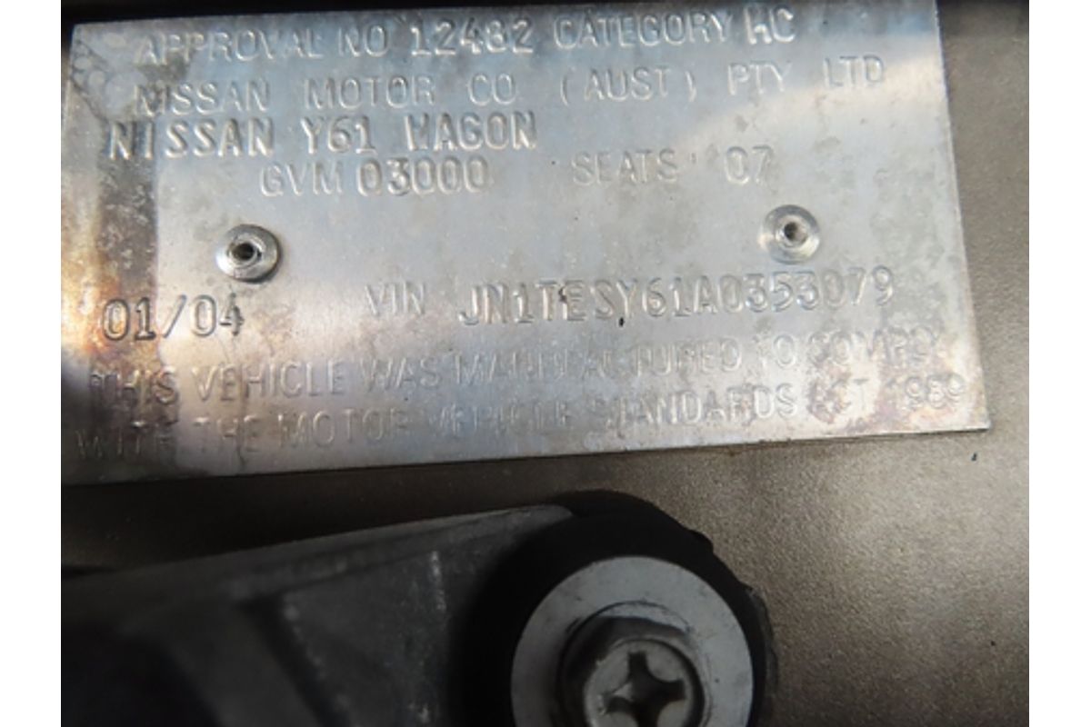 2004 Nissan Patrol ST GU III