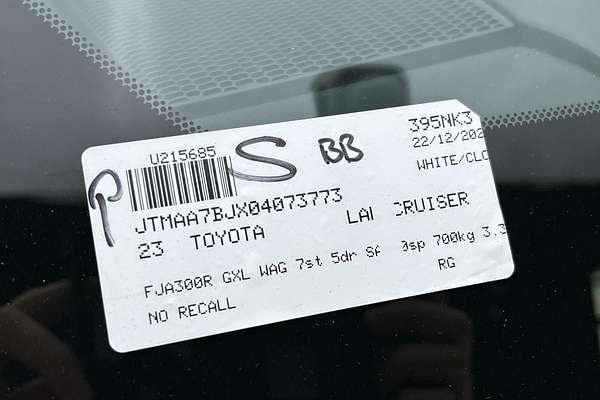 2023 Toyota Landcruiser GXL FJA300R