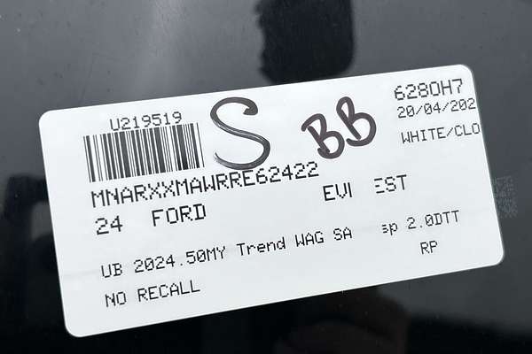 2024 Ford Everest Trend 2.0L