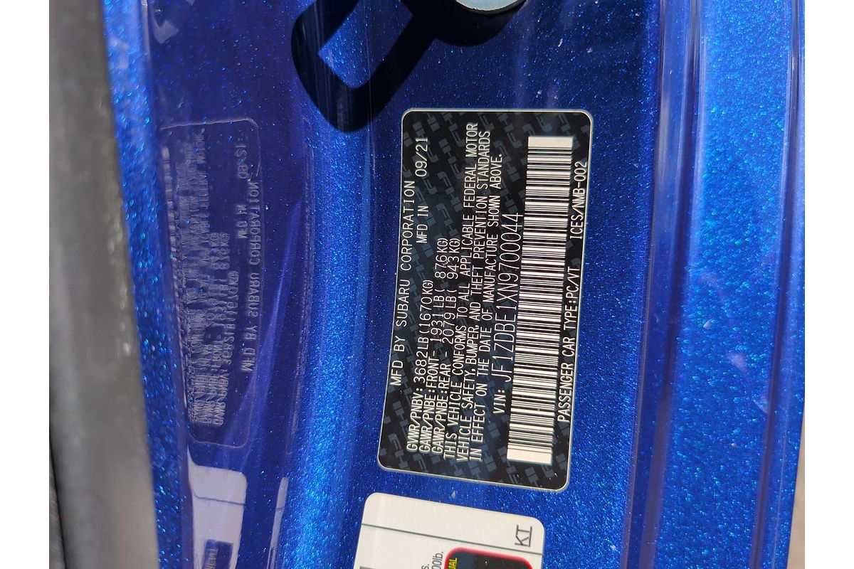 2022 Subaru BRZ Limited