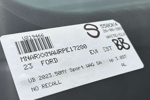 2023 Ford Everest Sport 3.0L