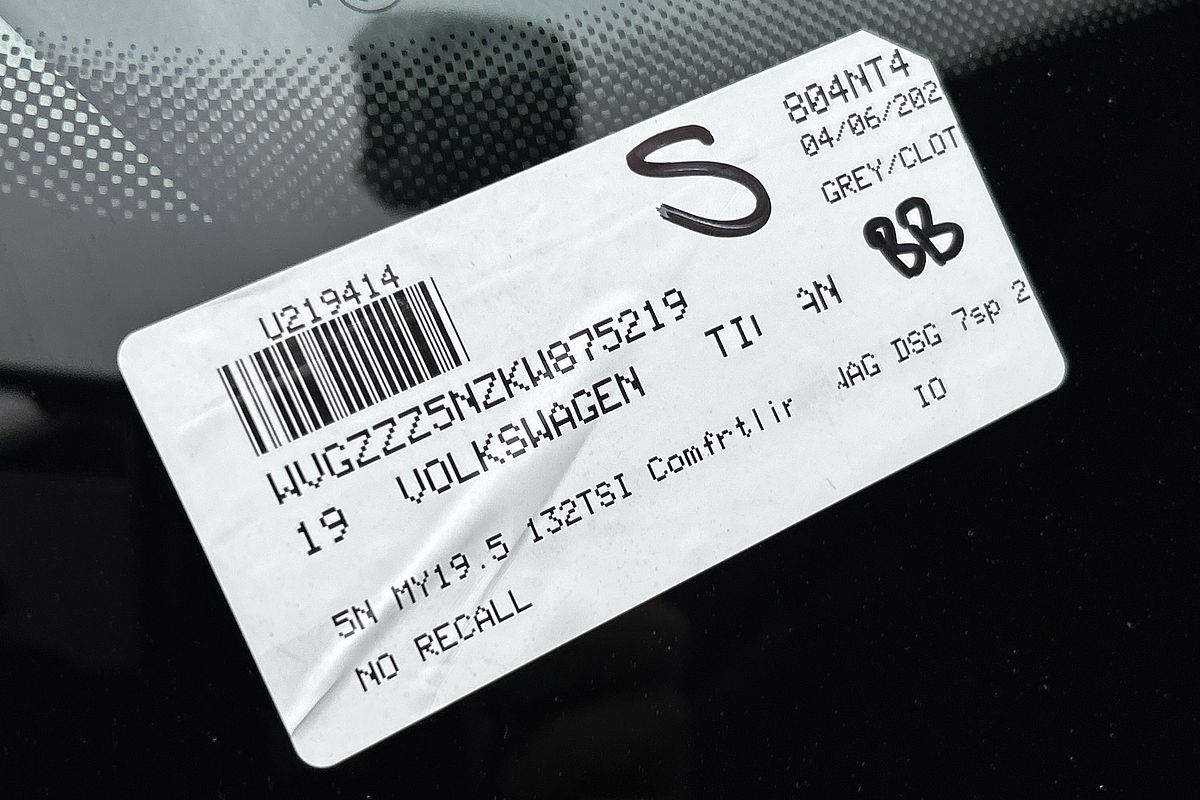 2019 Volkswagen Tiguan 132TSI Comfortline 5N