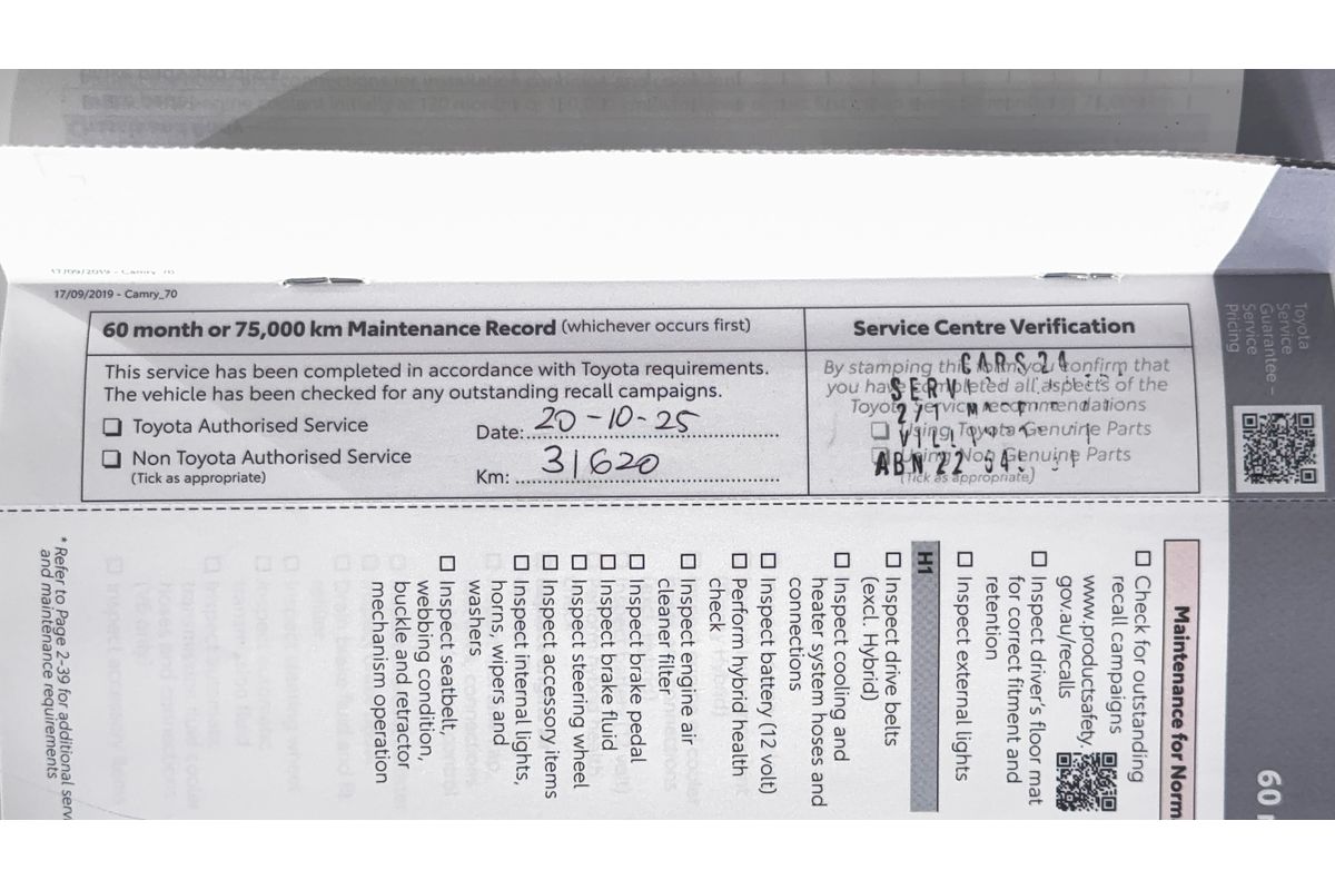 2020 Toyota Camry Ascent AXVH71R