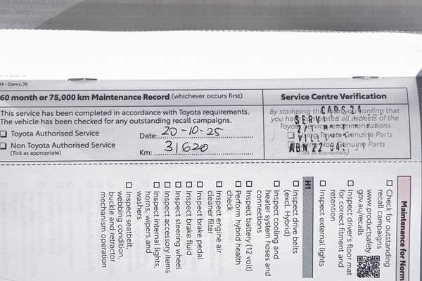 2020 Toyota Camry Ascent AXVH71R