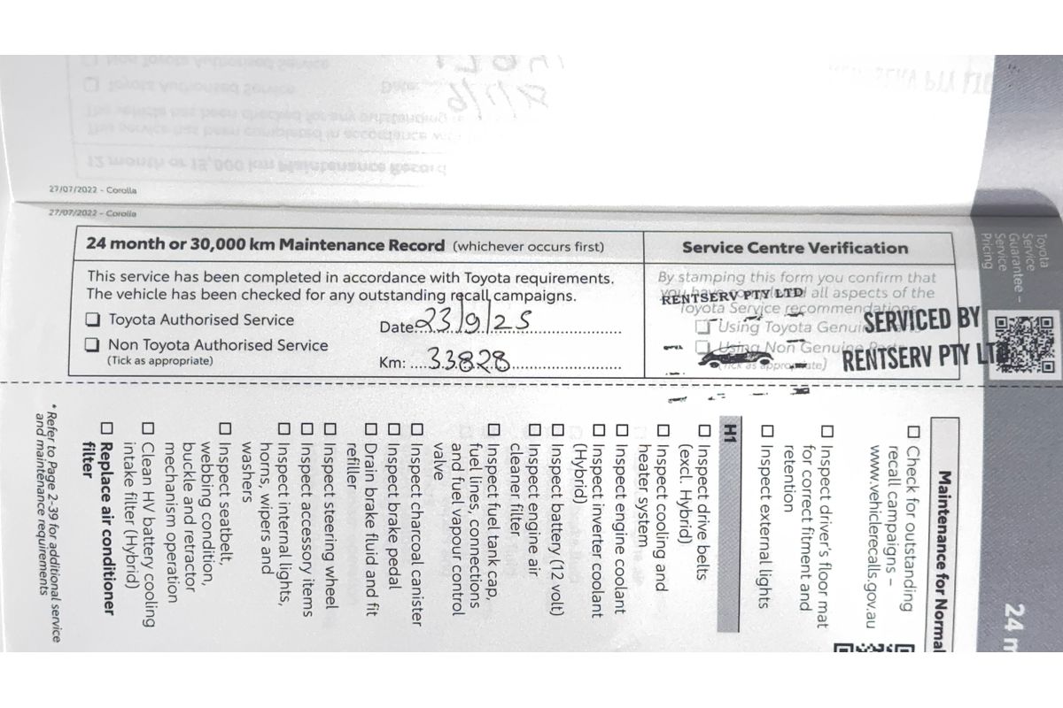 2024 Toyota Corolla Ascent Sport MZEA12R