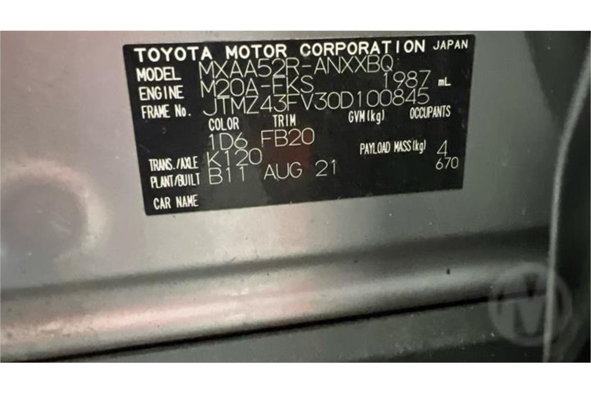 2021 Toyota RAV4 GX MXAA52R