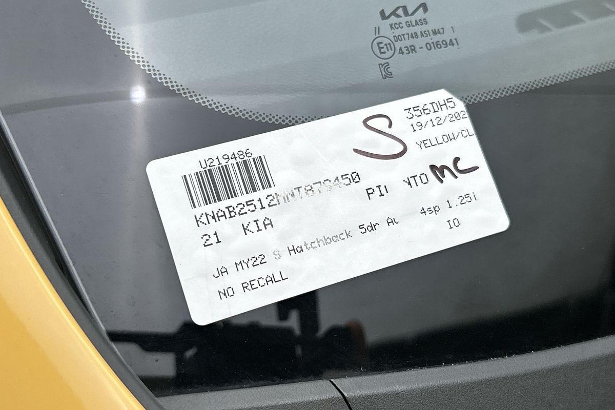 2021 Kia Picanto S JA