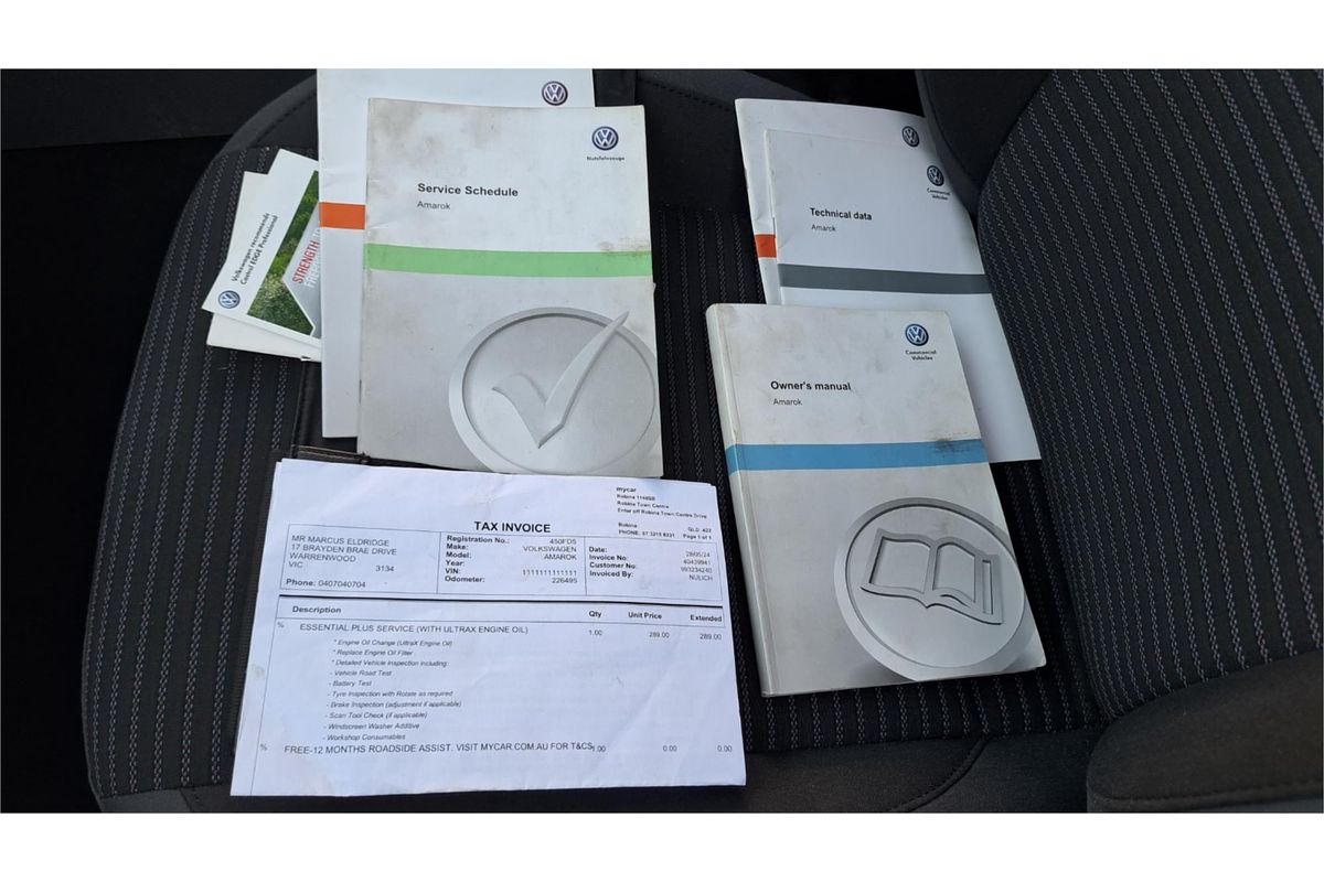 2013 Volkswagen AMAROK TDI420 HIGHLINE (4x4) 2H MY13 4X4