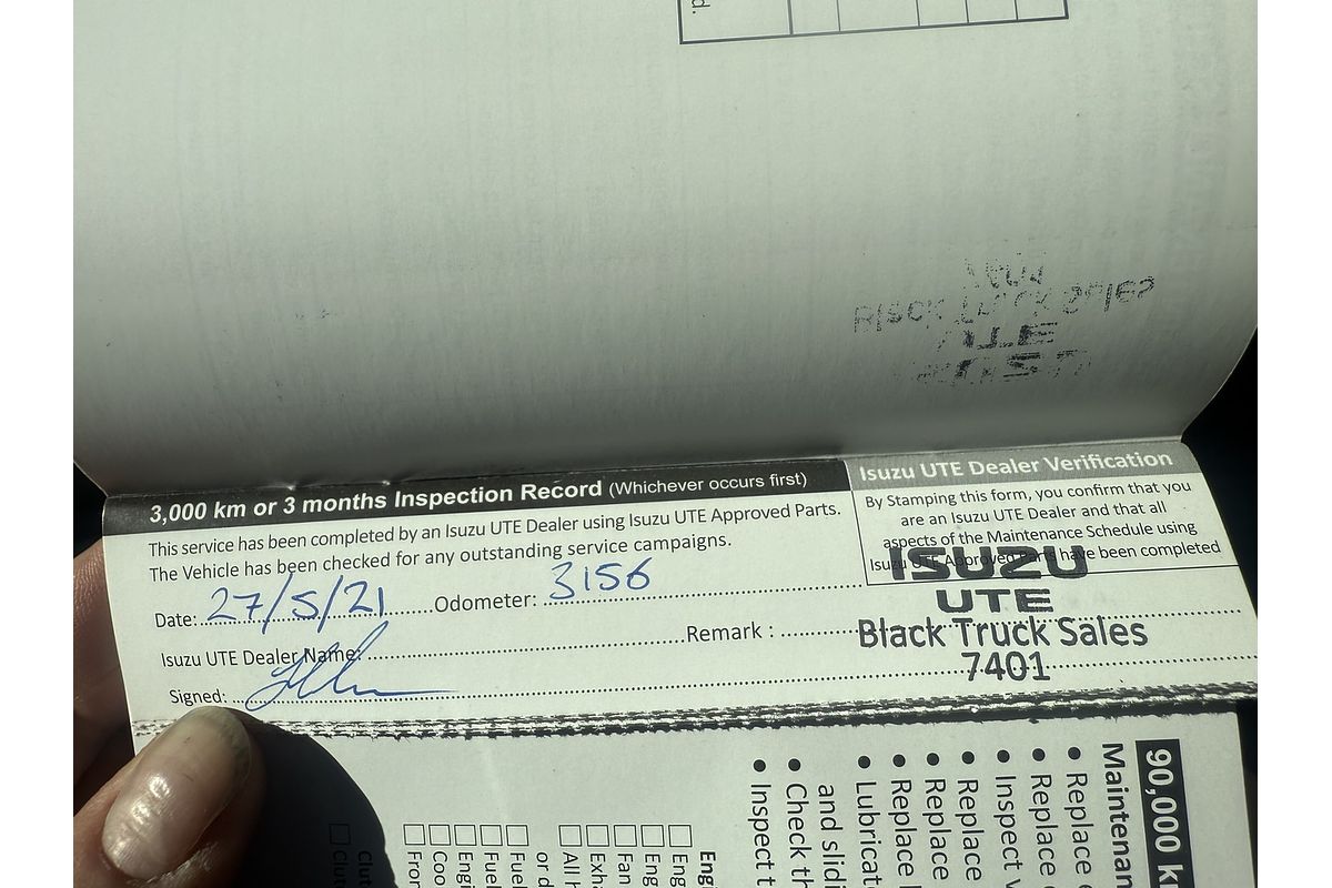 2020 Isuzu D-MAX SX High Ride Rear Wheel Drive