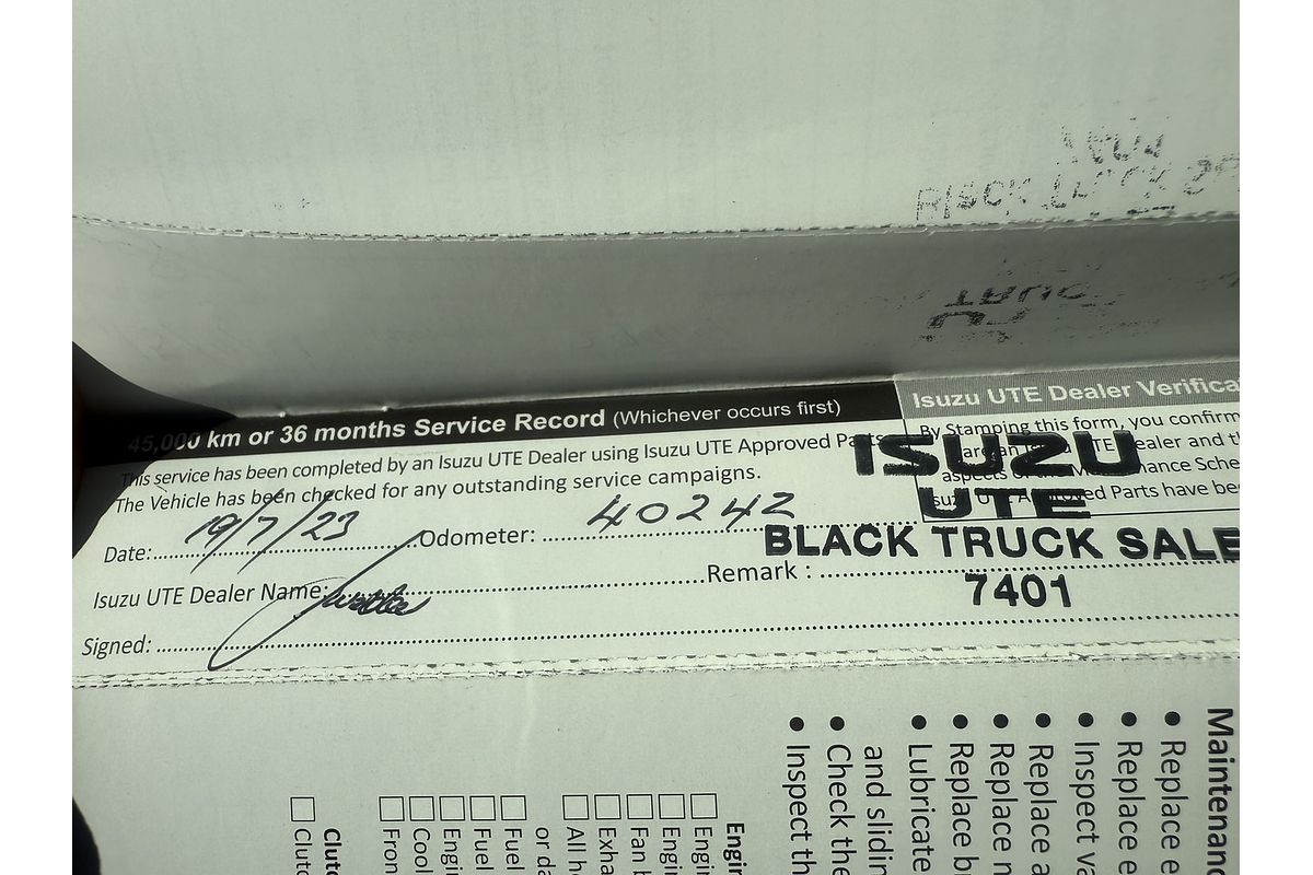 2020 Isuzu D-MAX SX High Ride Rear Wheel Drive