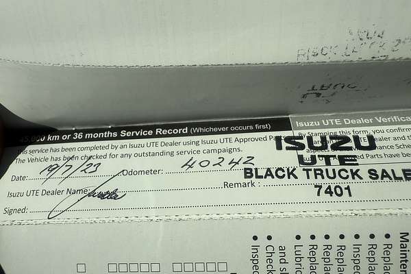 2020 Isuzu D-MAX SX High Ride Rear Wheel Drive