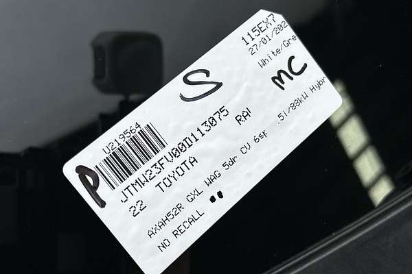 2022 Toyota RAV4 GXL AXAH52R