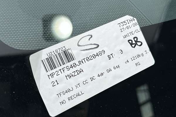 2021 Mazda BT-50 XT TF 4X4