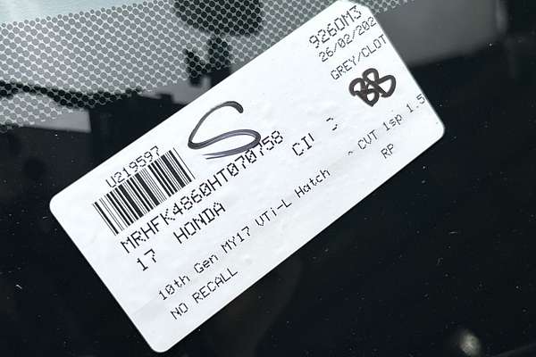 2017 Honda Civic VTi-L 10th Gen