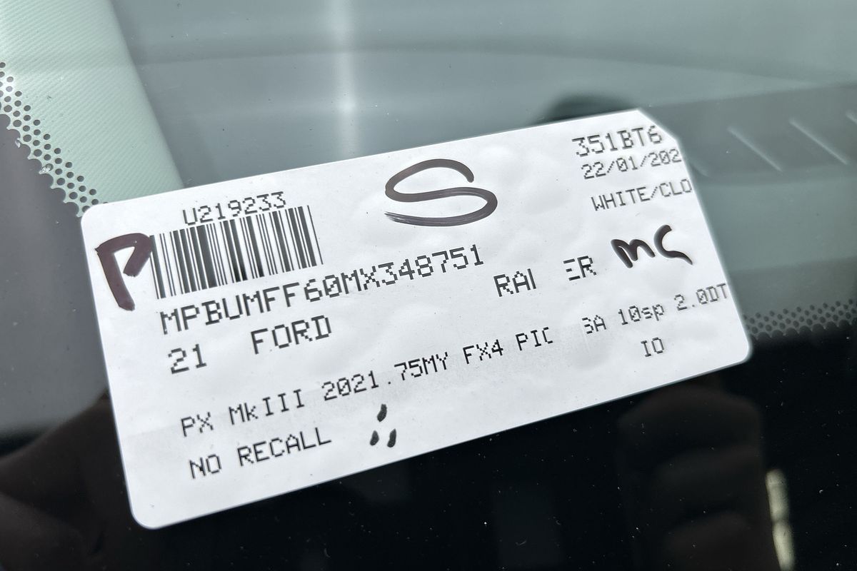 2021 Ford Ranger FX4 PX MkIII 4X4 2.0L