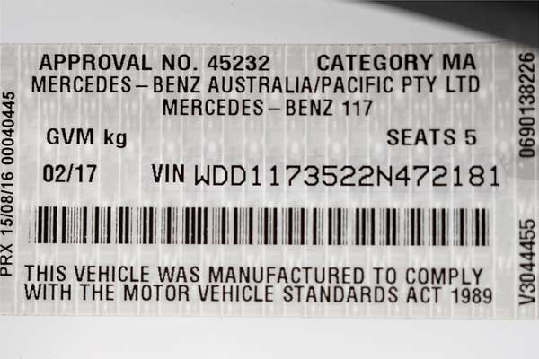 2017 Mercedes-Benz CLA-Class CLA45 AMG C117