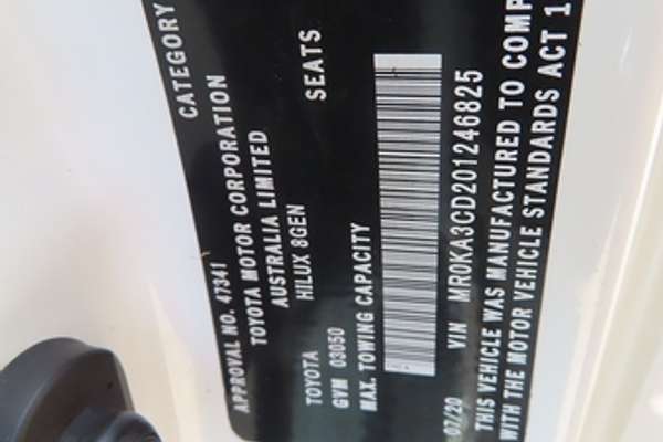 2020 Toyota Hilux SR GUN126R 4X4