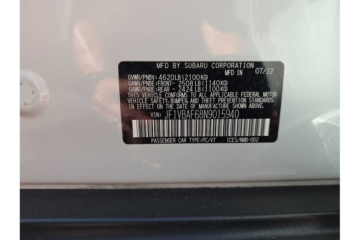 2022 Subaru WRX Premium