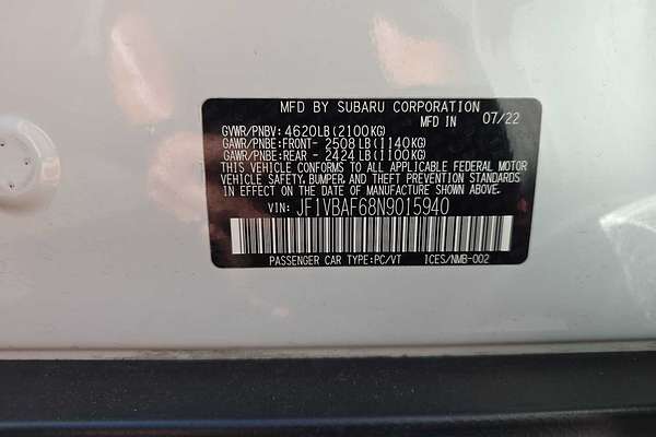 2022 Subaru WRX Premium