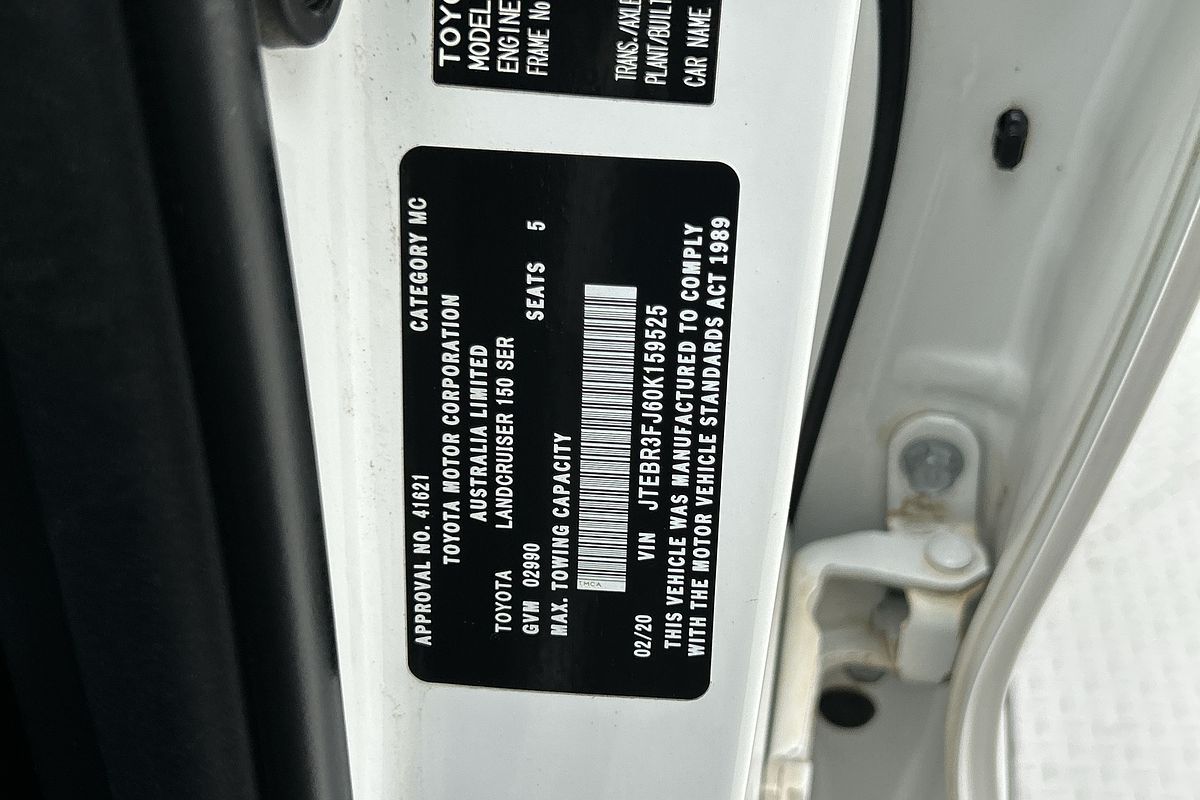 2020 Toyota Landcruiser Prado GX GDJ150R