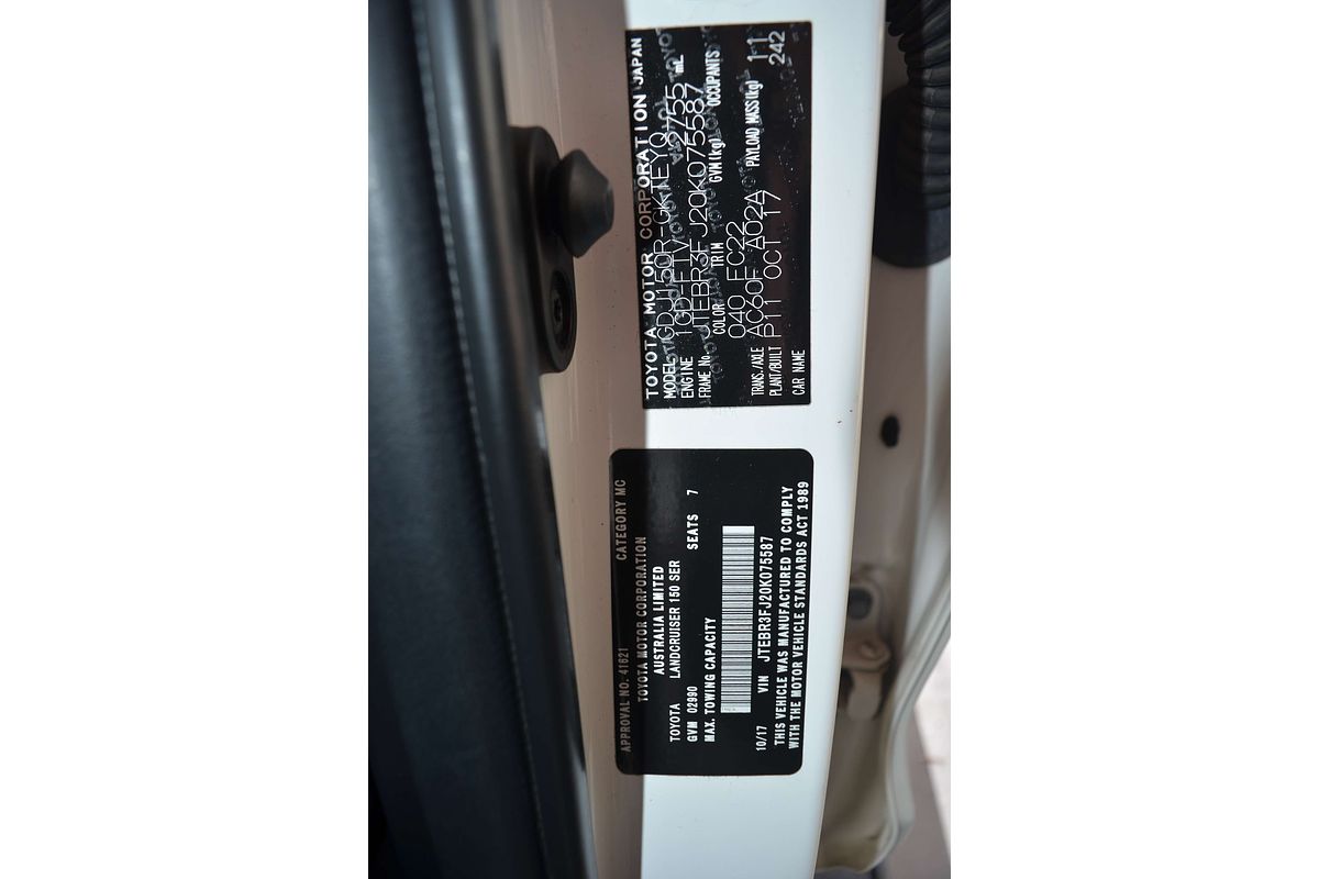 2017 Toyota Landcruiser Prado GXL GDJ150R