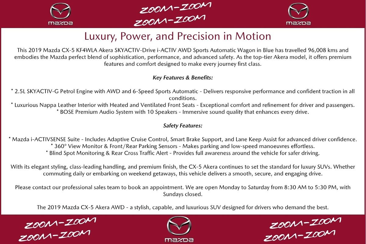 2019 Mazda CX-5 Akera KF Series