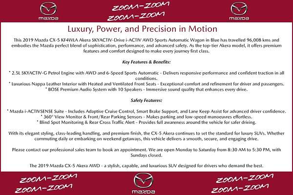 2019 Mazda CX-5 Akera KF Series