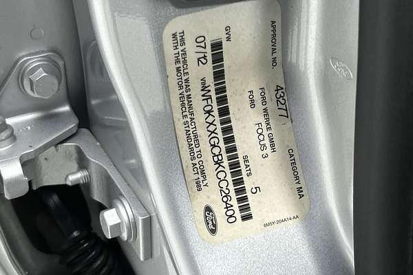 2012 Ford Focus Ambiente LW MKII