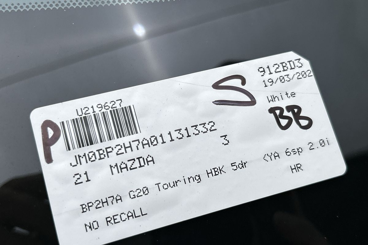 2021 Mazda 3 G20 Touring BP Series