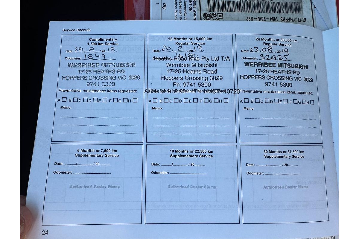 2018 Mitsubishi Triton Blackline MQ 4X4