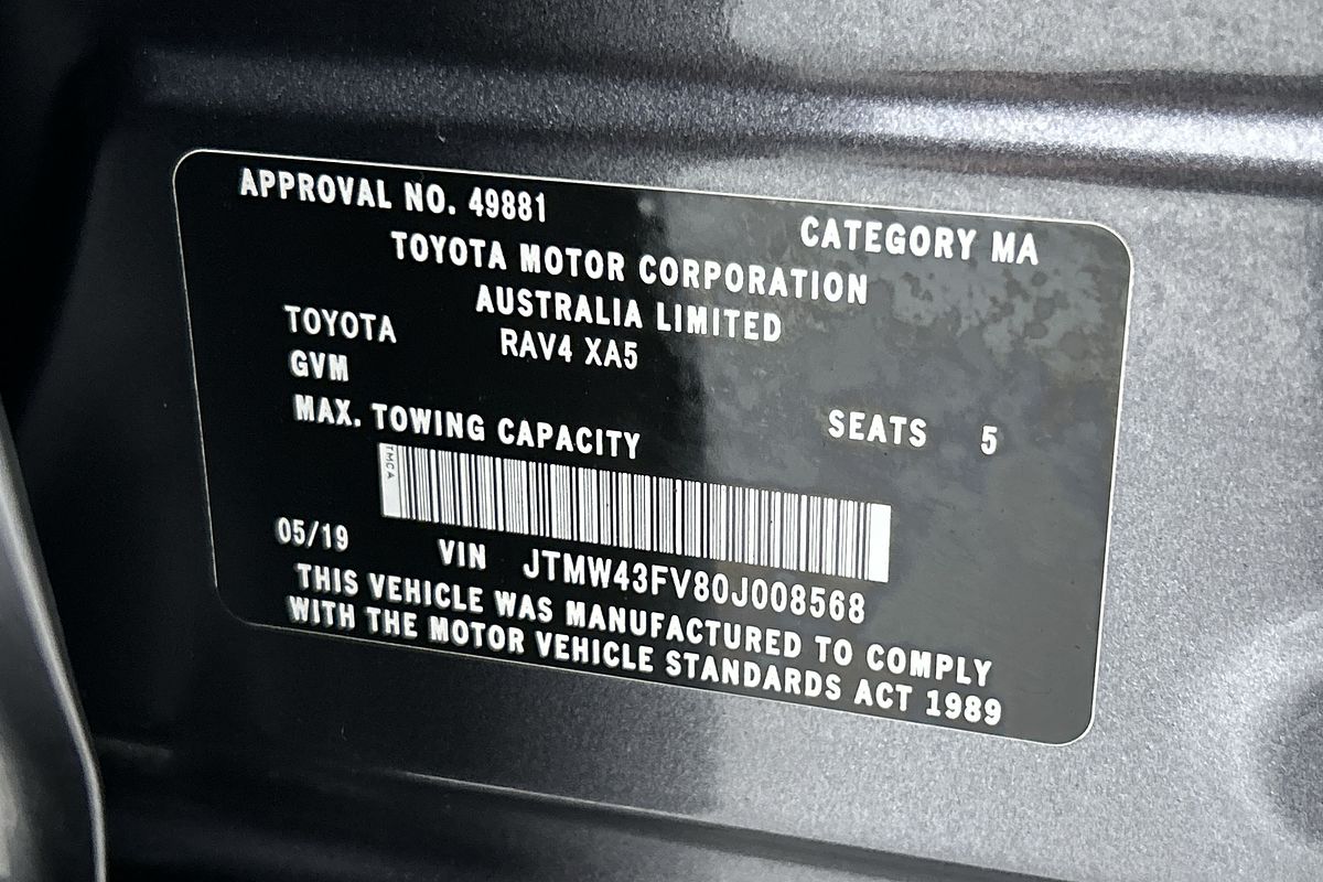 2019 Toyota RAV4 GXL MXAA52R