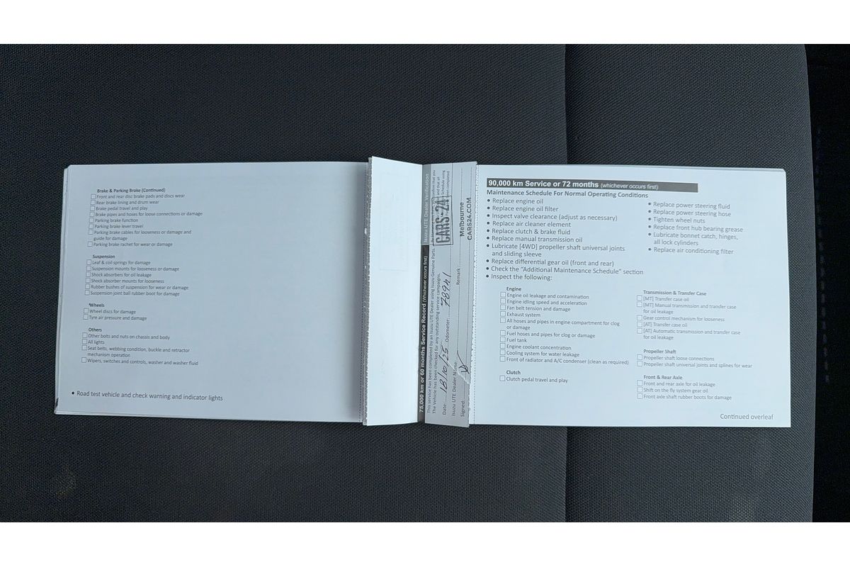 2018 Isuzu D-MAX SX High Ride Rear Wheel Drive