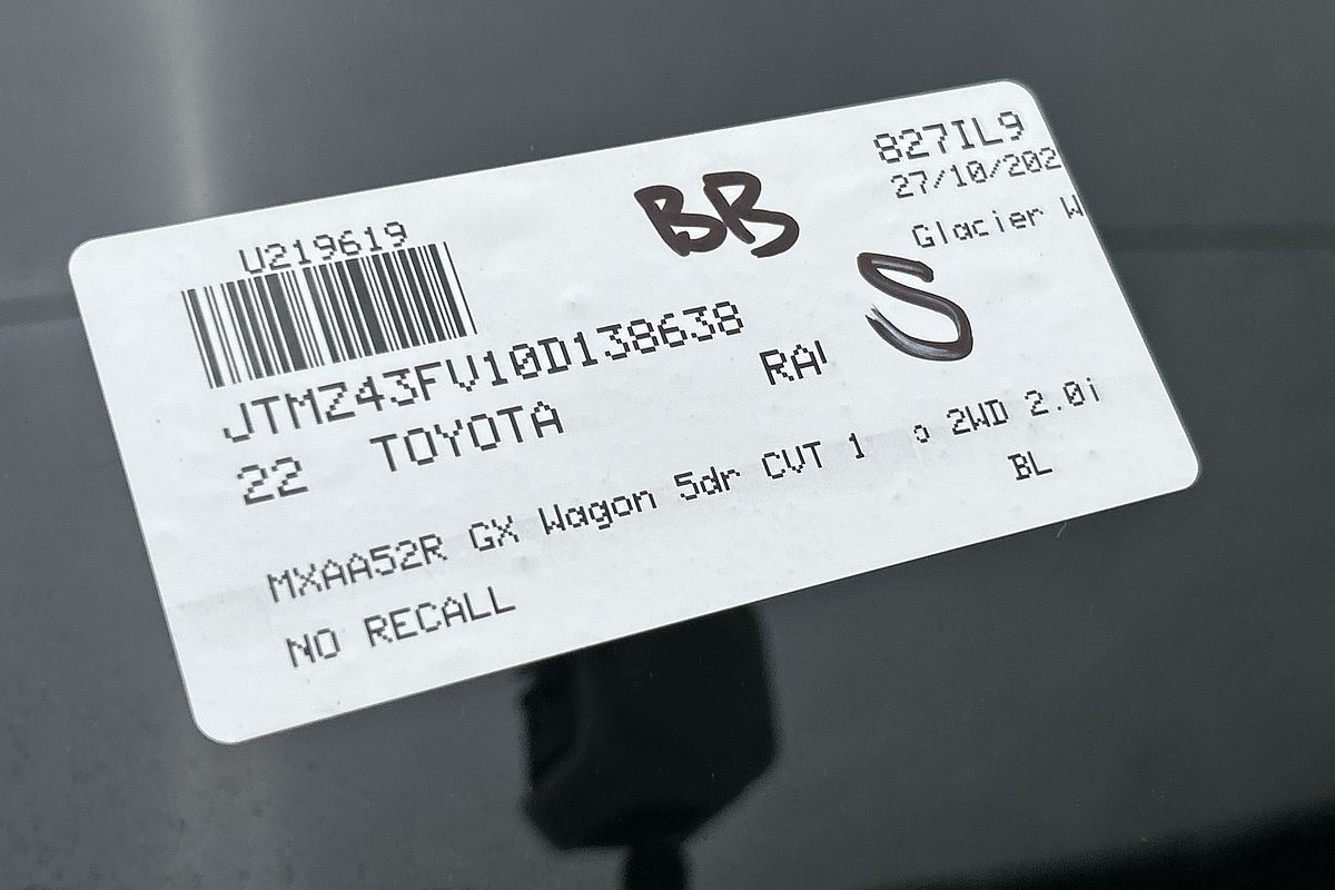 2022 Toyota RAV4 GX MXAA52R