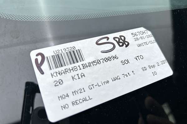 2020 Kia Sorento GT-Line MQ4