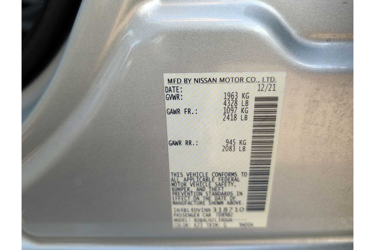 2022 Nissan Altima 2.5 SV